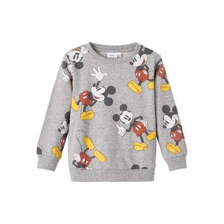 NAME IT Mickey Mouse Sweatshirt Jarel Grey Melange