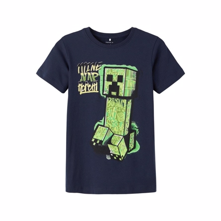NAME IT Minecraft Tee Juju Dark Sapphire