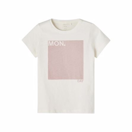 NAME IT Tee Tigne White Monday