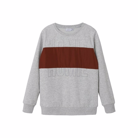 NAME IT Sweatshirt Tesso Light Grey Melange