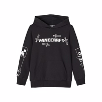 NAME IT Minecraft Hoodie Jari Black