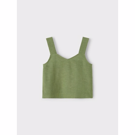 NAME IT Cropped Top Fafona Hedge Green