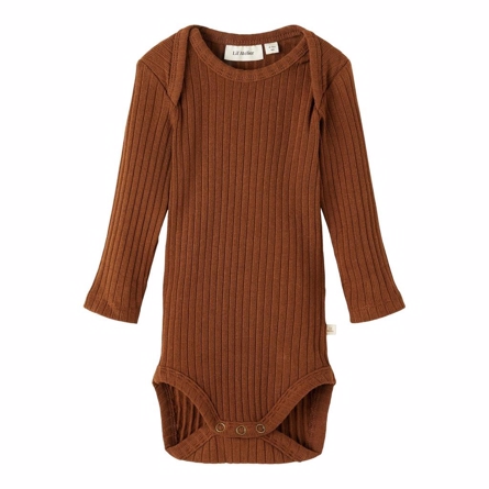 LIL ATELIER Rib Body Ikar Cambridge Brown