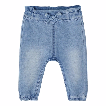 NAME IT Denim Flæse Sweatpants Bibi Medium Blue