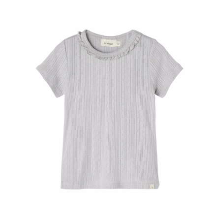 LIL ATELIER Modal Flæse Tee Rachel Harbor Mist