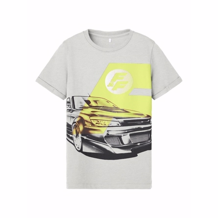 NAME IT Fast & Furious Tee Light Grey