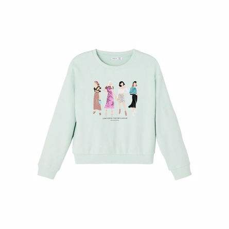 6: NAME IT Paillet Sweatshirt Hiline Glacier