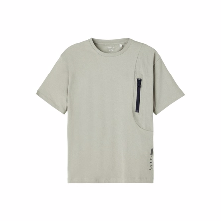 NAME IT Løs Tee Jacobel Forest Fog