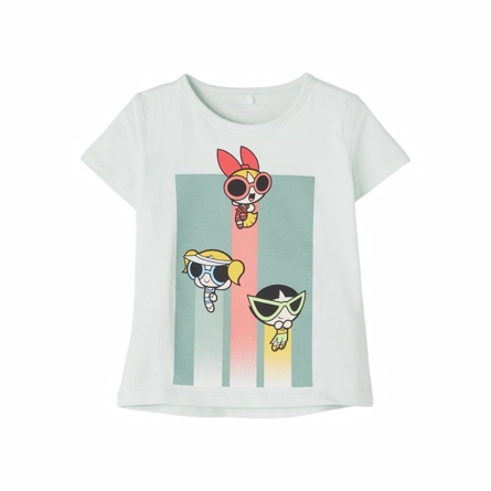 NAME IT Powerpuff Tee Glacier