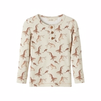 LIL ATELIER Modal Bluse Geo Turtledove Whales