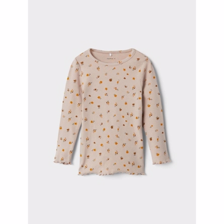 NAME IT Modal Bluse Bily Mushroom