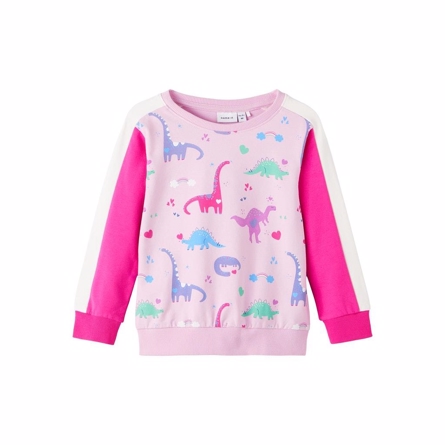 NAME IT Dino Sweatshirt Belina Pink Lavender