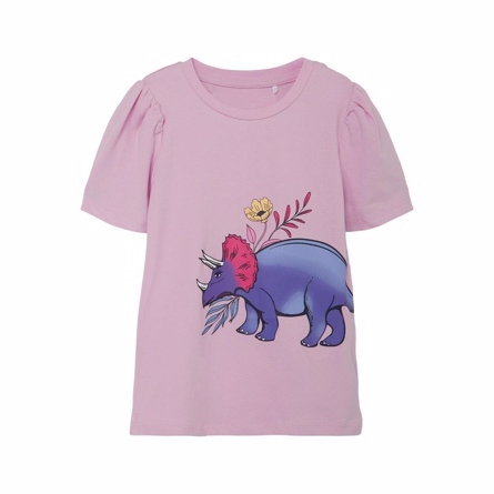 NAME IT Dino Tee Hennas Pink Lavender