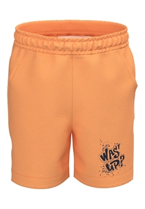 NAME IT Printede Sweat Shorts Mock Orange