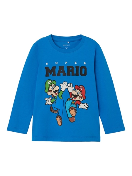 NAME IT Super Mario Bluse Jubber Brilliant Blue