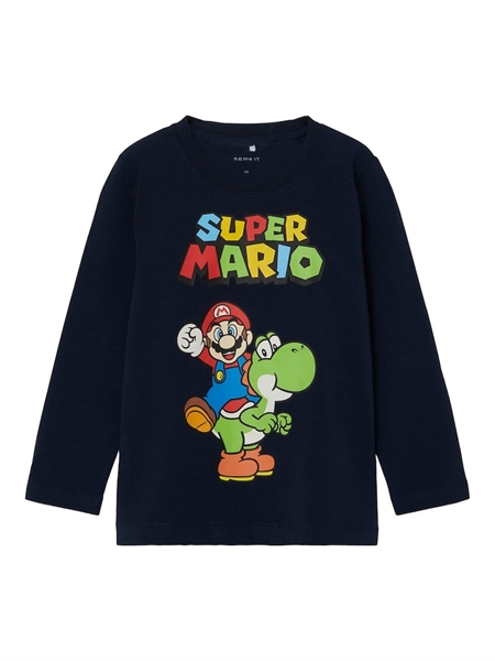 NAME IT Super Mario Bluse Jubber Dark Sapphire