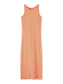 NAME IT Lang Stribet Tank Kjole Jabine Scarlet Ibis