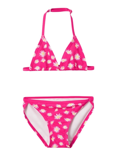 NAME IT Trekant Bikini Zimone Pink Yarrow Blomster