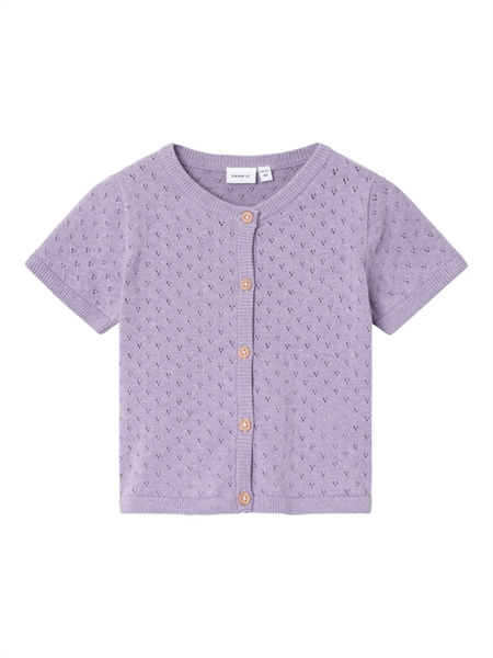Name It Jalisa Kortærmet Strik Cardigan - Purple Rose