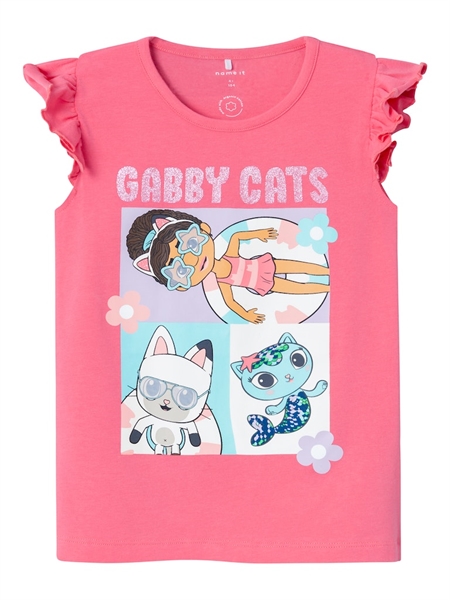 NAME IT Gabby Cat Top Memi Camellia Rose billede