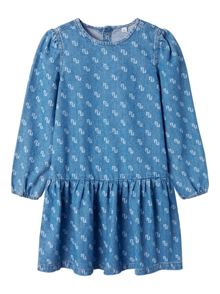 NAME IT Denim Kjole Runa Medium Blue billede