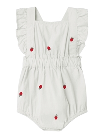 NAME IT Romper Derilla Bright White Stawberry