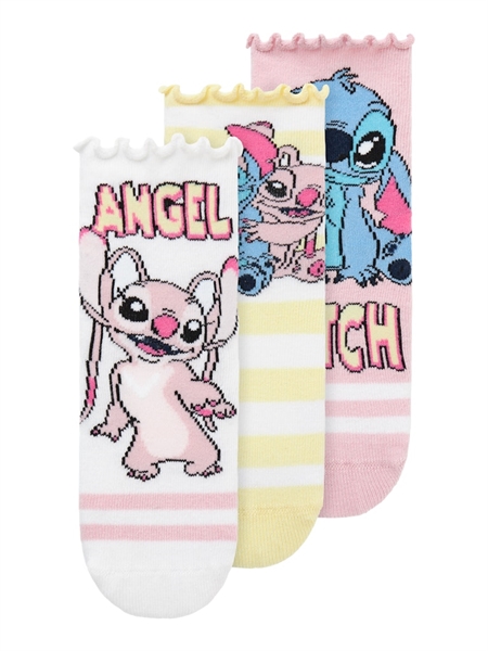 NAME IT Stitch 3-Pak Strømper Asara Cameo Pink