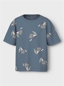 NAME IT Løs T-Shirt Valther Blue Mirage