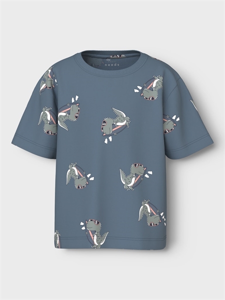 NAME IT Løs T-Shirt Valther Blue Mirage