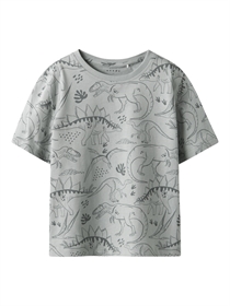 NAME IT Løs T-Shirt Valther Aqua Gray