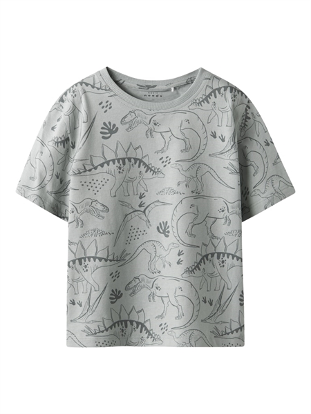 NAME IT Løs T-Shirt Valther Aqua Gray