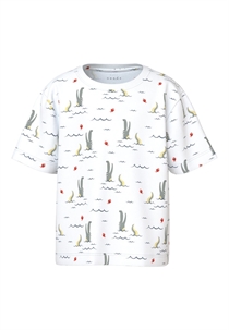 NAME IT Løs T-Shirt Valther Bright White 
