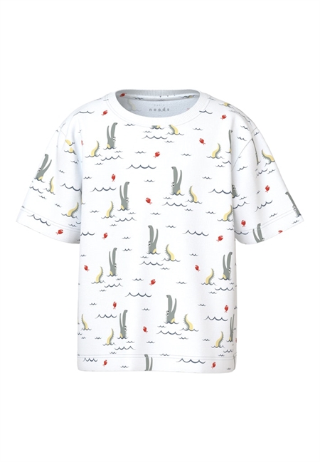 NAME IT Løs T-Shirt Valther Bright White