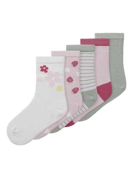 NAME IT 5-Pak Strømper Vinni Bright White Flowers