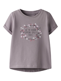 NAME IT T-shirt Vix Purple Dove Flower Ring