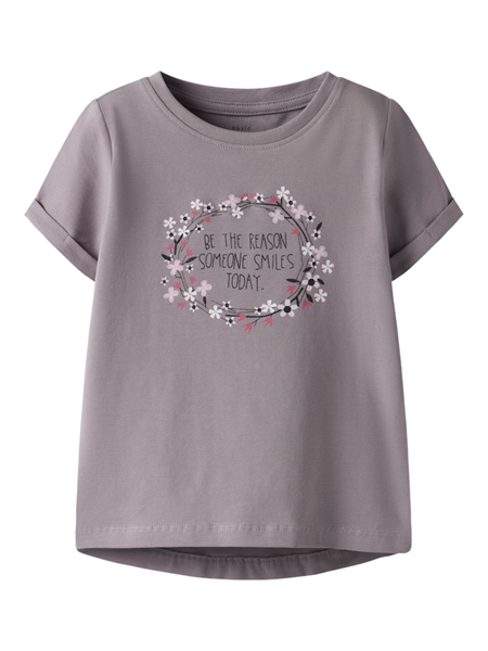 NAME IT T-shirt Vix Purple Dove Flower Ring