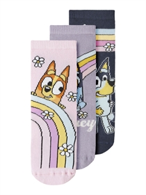 NAME IT 3-Pak Strømper Jensia Bluey Lavender Gray