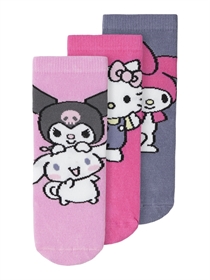 NAME IT 3-Pak Strømper Fifi Hello Kitty Strawberry