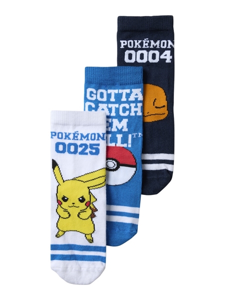 Name It Strømper - Pokémon - 3-pak - NmmMaske - Navy Blazer