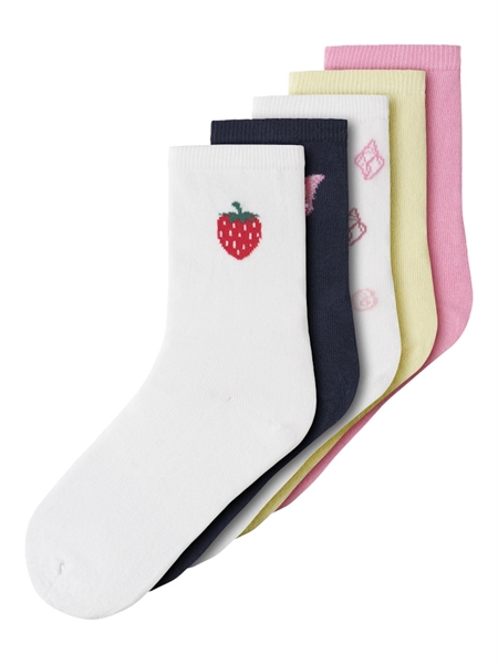 NAME IT 5-Pak Strømper Vilde Pink Drink