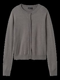 LMTD Strik Cardigan Dancy Sharkskin