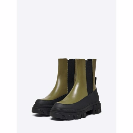 ONLY Chunky Boots Tola Olive Night