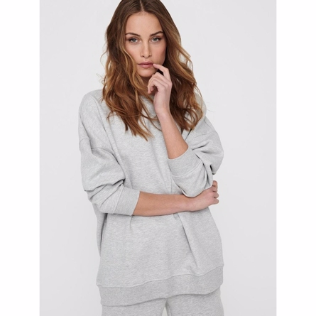 ONLY Oversized Sweatshirt Fave Light Grey