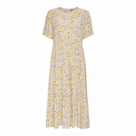 ONLY Midi Kjole Amalie Mellow Yellow