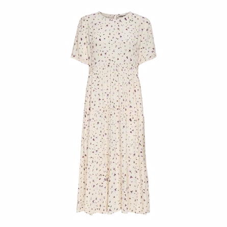 ONLY Midi Kjole Amalie Cloud Dancer