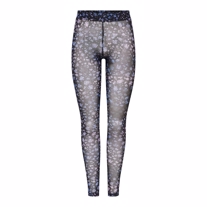 ONLY Mesh Leggings Ruby Black Flower