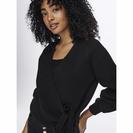 ONLY Wrap Strik Cardigan Mia Black