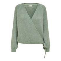 ONLY Wrap Strik Cardigan Mia Granite Green