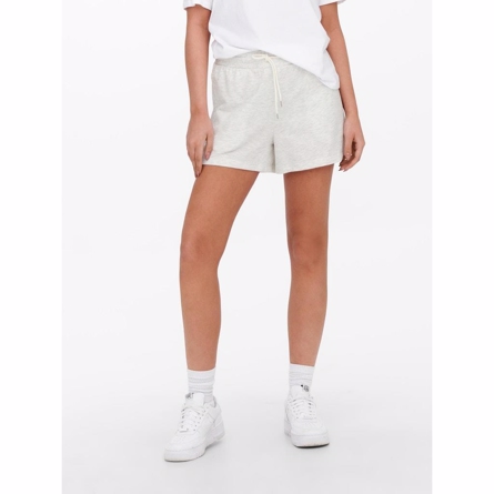 ONLY Højtaljede Sweat Shorts Oatmeal