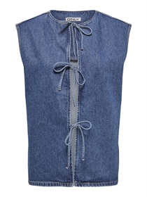 ONLY Sløjfe Vest Dorsi Medium Blue Denim